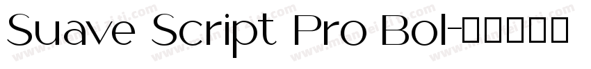 Suave Script Pro Bol字体转换
